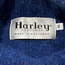 Harley of SCOTLAND タートルネックニットセーター サイズ表記44 MADE IN SCOTLAND 100% PURE NEW WOOL 中古品 スコットランド 英国製_画像5
