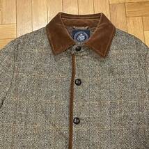 J.PRESS × Harris Tweed キルティングジャケット サイズ表記LL 中古品 中綿入り ハリスツイード ウール オンワード樫山 ジェイプレス_画像3