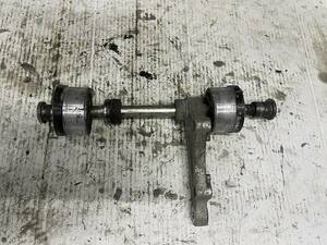  Kawasaki ZR400C Zephyr 400 rear axle shaft chain adjuster support attaching 