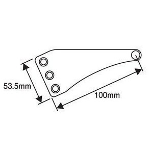 AL削出し ヘッドライトステー39mm H ZJ05Aの画像3