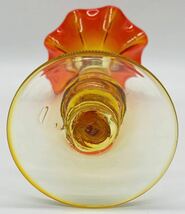 【い-12-32】琉球ガラス 花瓶 フラワーベース 花器 インテリア 工芸品 アンティーク 中古品_画像7