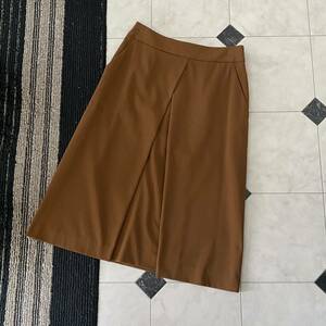  beautiful goods SHIPS Ships lady's front tuck skirt WC:FRONT TUCK SK 36 Brown regular price 16500 jpy 