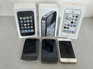 iPhone/アイフォン 3GS 4S 5S Apple 箱付き 本体3台おまとめセット