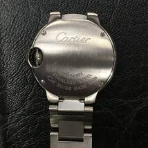 【電池交換済】Cartier カルティエ 腕時計 バロンブルー SM W69010Z4 クォーツ 説明書・保証書あり_画像4