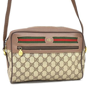 1円～【美品】グッチ GUCCI ショルダーバッグ 001・113・6472 GGスプリーム シェリーライン オールドグッチ 送料無料