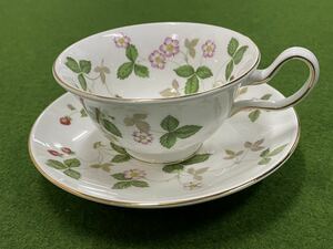 WEDGWOOD ウェッジウッド ワイルドストロベリー PEONY ピオニー ティーカップ&ソーサー セット 1客 花柄 コーヒーカップ ④