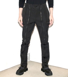 23SS未使用品 定価66000円 JULIUS ユリウス フロントジップ パンツ size3 L incarnation 819PAM1 rick owens 