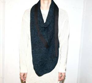 21SS新品 定価33000円 JULIUS ユリウス ニット ストール マフラー incarnation 727STU1 rick owens yohji yamamoto