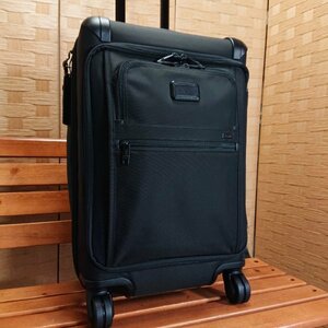 【超極美品】TUMI トゥミ【22560D2】キャリーバッグ レザー キャリーケース エクスパンダブル 拡張機能付き 出張 旅行 【ブラック】。