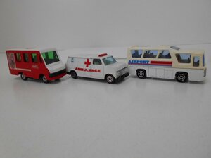 コカ・コーラトミカ　デリバリーバン1台　、その他ミニバス、救急車、3台　セット中古
