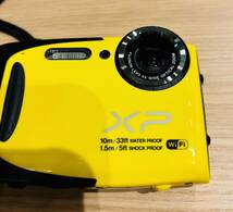 【KJ-1776KN】1円～ FUJIFILM 富士フイルム コンパクト デジタルカメラ デジカメ FinePix XP70 イエロー Wi-Fi搭載 通電確認済み _画像3