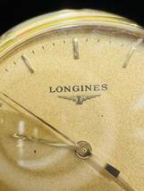 【KJ-1945SK】1円～ LONGINES ロンジン 156 SWISS 7041 クォーツ ゴールドカラー デイト アンティーク メンズ腕時計 ジャンク 動作未確認_画像3