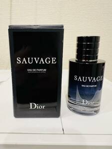 【KJ-1988SK】1円～ Dior ディオール ソバージュ オードトワレ 60ml メンズ香水 総重量約230g 残量8割 中古 コレクション プレゼント