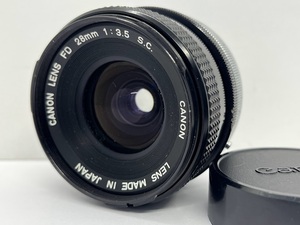 ★良品★ キャノン CANON FD 28mm F3.5 SC 単焦点 マニュアルフォーカスレンズ #1221-30227