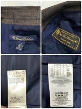 LA9723 ブルックスブラザーズ セットアップ スーツ 茶ブラウン Brooks Brothers Loro Piana ロロピアーナ 上下セット裏地あり ウール混 0&2_画像5