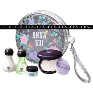 新品★ANNA SUI アナ スイ スキンケア キット 限定品 / ブライトニング パウダー ローション モイスチュアライザー ポーチ コフレ