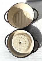 ★☆VERMICULAR バーミキュラ OVEN POT ROUND オーブンポットラウンド 22cm キッチン用品 箱 両手鍋☆★_画像4