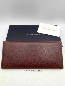 Неиспользованный Burberry Long Wallet Penji Проверьте нет мужчин -дам