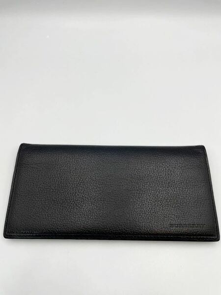 極美品 バーバリー 長財布 ブラック 小銭入れ付き メンズ レディース 二つ折り財布 カードケース コインケース クレストブリッジ