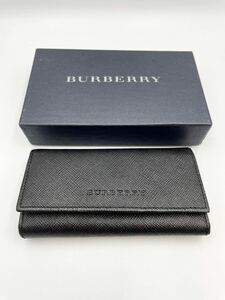 極美品　バーバリー　キーケース　ブラック　メンズ　レディース　キーリング　財布