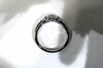 ○新品同様 プラチナ Pt900 ダイヤ 0.22ct 指輪 リング 5.1g R0020_画像4