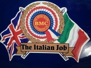 ◆送料無料◆ 海外 BMC The Italian Job フラッグ 95mm ステッカー