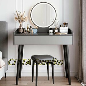  popularity dresser desk set dresser do dresser 3 color adjustment possible Touch light attaching cosmetics pcs. set woman for girl. modern ... dresser (Size : 60cm)