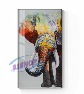 美術品/象 動物 玄関 油彩装飾 廊下 リビングルーム装飾画 絵画