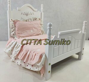 高品質　ヨーロッパアンティーク風 ペット用ベッド 人形用ベッド ペット ベット ミニベッド ドッグベッド 猫 犬 小型 木製 天然木 組立式