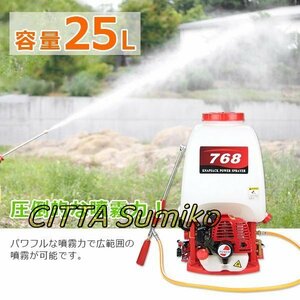 買うに値する！25L エンジン噴霧機B 動力噴霧器 動力噴霧機 農薬噴霧器 25リットル ST151 背負い式 パワー26CC◆使い方動画付き