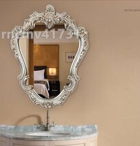 大人気 ★極美品 アンティーク調 壁掛け鏡 壁掛け 壁掛けミラー ウォールミラー 87cmx66cm 大きいサイズ_画像2