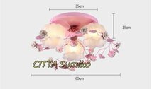 人気商品極美品★ 可愛いアンティーク調・薔薇シャンデリア 天井照明 ペンダントライト_画像7