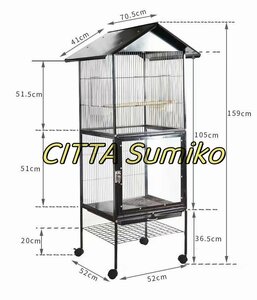 推薦作★ 豪華別荘 鳥かご かご 鳥小屋 大型サイズ 鳥かご 養殖 飼育 室内外 逃げ出防止 ペット用品 おうむ 鳥 オウムの巣