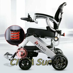 希少新品 店長特選 大人用電動車椅子電動折りたたみ式軽量高齢者や身体障害者用電動車椅 F1327