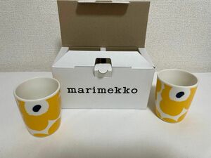 新品★マリメッコ　ラテマグ　湯呑み　マグカップ　ペア　北欧食器