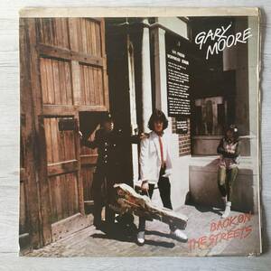 TEST PRESSING GARY MOORE BACK ON THE STREETS UK盤