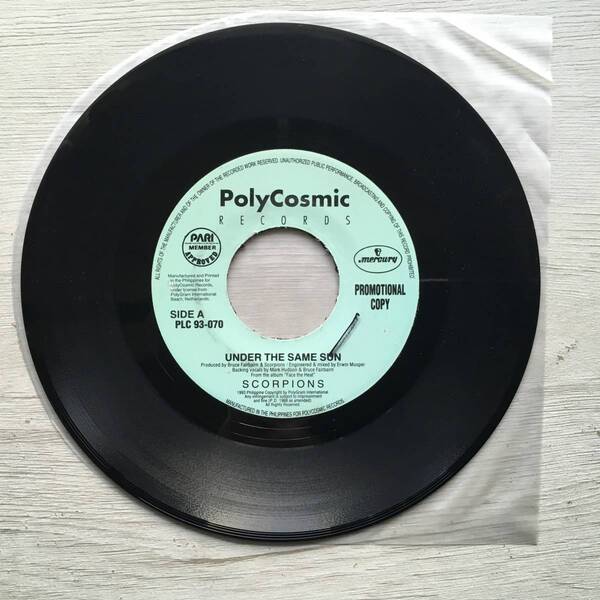 SCORPIONS UNDER THE SAME SUN フィリピン盤 PROMO
