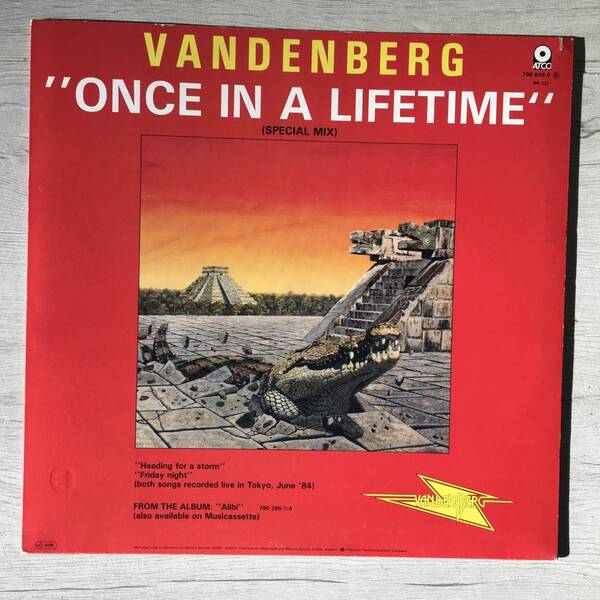 VANDENBERG ONCE IN A LIFE TIME ドイツ盤