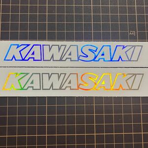 Kawasaki カワサキ　カッティングステッカー　ホログラム　2枚セット