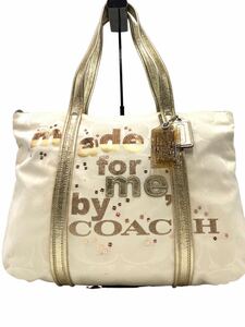 ●超美品●超高級●COACH●コーチ●ブランド●ベージュ●トートバッグ●バッグ●シグネチャー●メンズ●レディース●お洒落●GA055