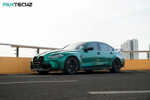 [Подлинный продукт] Paktechz BMW G80 M3 Задний спойлер ver.2 Карбоновое крыло Задний спойлер GT Крыло Перо