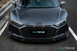 【正規品】Paktechz パクテクツ Audi Ｒ８ 4S後期　カーボンリップ　リップ　カーボン　フロントリップ　リップスポイラー　ドライカーボン