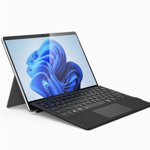 Surface Pro キーボード ワイヤレス Surface Pro8/9/X対応 キーボード Bluetooth 日本語配列 サーフェス 7色バックライト Typ-C (黒）