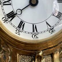 フフランスアンティーク　置き時計　アンティーク時計　クロック　ルイ15世様式　ミニ時計　マントルクロック　アンティーク　ロココ様式_画像5