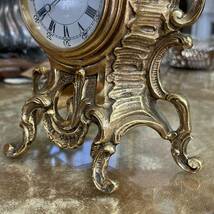 フフランスアンティーク　置き時計　アンティーク時計　クロック　ルイ15世様式　ミニ時計　マントルクロック　アンティーク　ロココ様式_画像7
