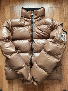 モンクレール MONCLER ダウンジャケット サイズ2 ブラウン系 USED 送料込み！