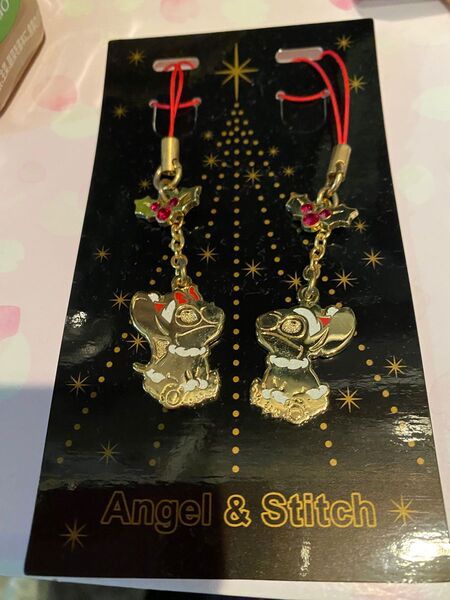 ディズニー ストラップ Angel & Stitch