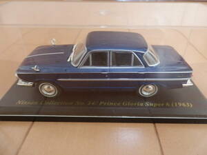 【送料350円】日産名車コレクション No.34 ★1/43 日産 グロリア スーパー6 / Nissan Prince Gloria Super6 (1963) /アシェット ミニカー