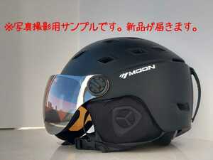 【新品】【送料無料】スキー、スノボー用バイザー付ヘルメット Lサイズ