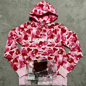 A BATHING APE BAPE KAWS BIG CAMO 迷彩　HOODIE パーカー　スウェット　L PULLOVER BABY MILO STA ベイプスタ　PINK ピンク　